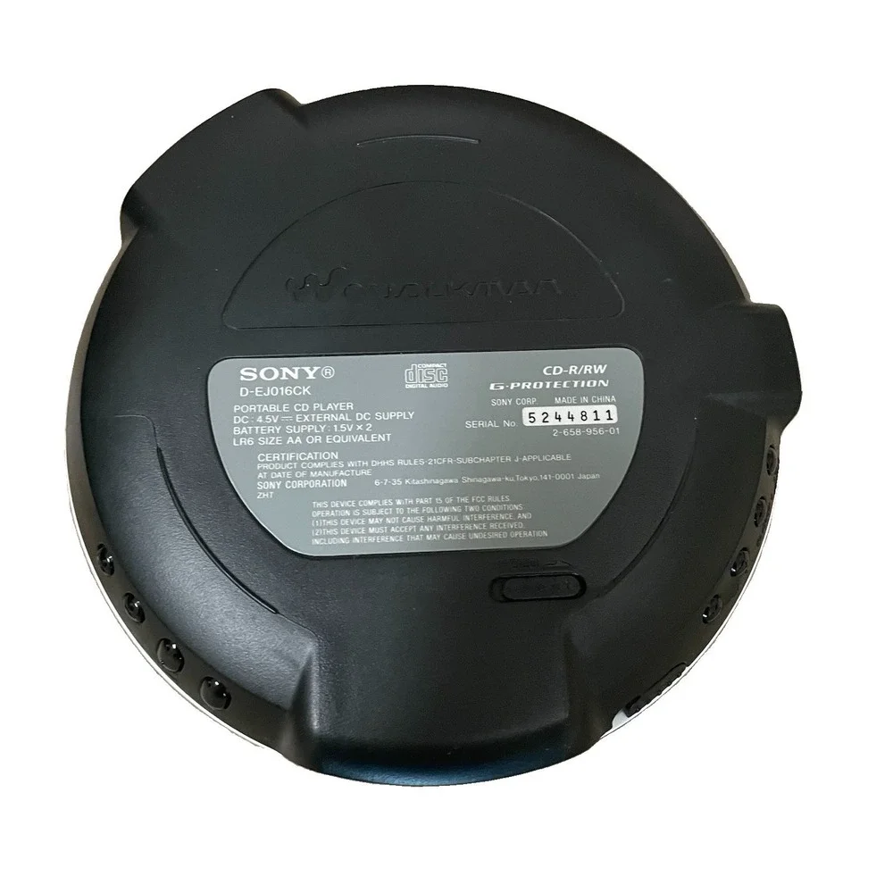 Sony Walkman Y2K D-EJ016CK Portable CD Player Tested/Works With Wired Headphones